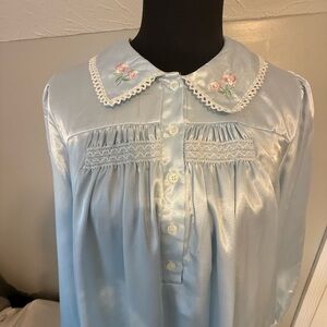 Vintage Elegant Blue Women's Nightgown by Character NWT size M
